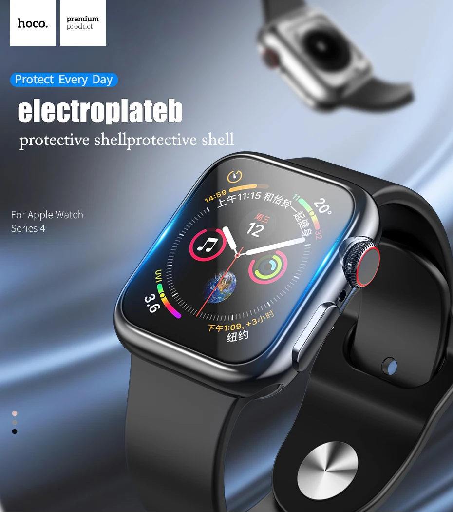 HOCO TPU мягкий чехол для Apple Watch series 4 защитный чехол с Покрытием s 44 мм 40 мм для iWatch все вокруг ультра тонкая рамка Крышка