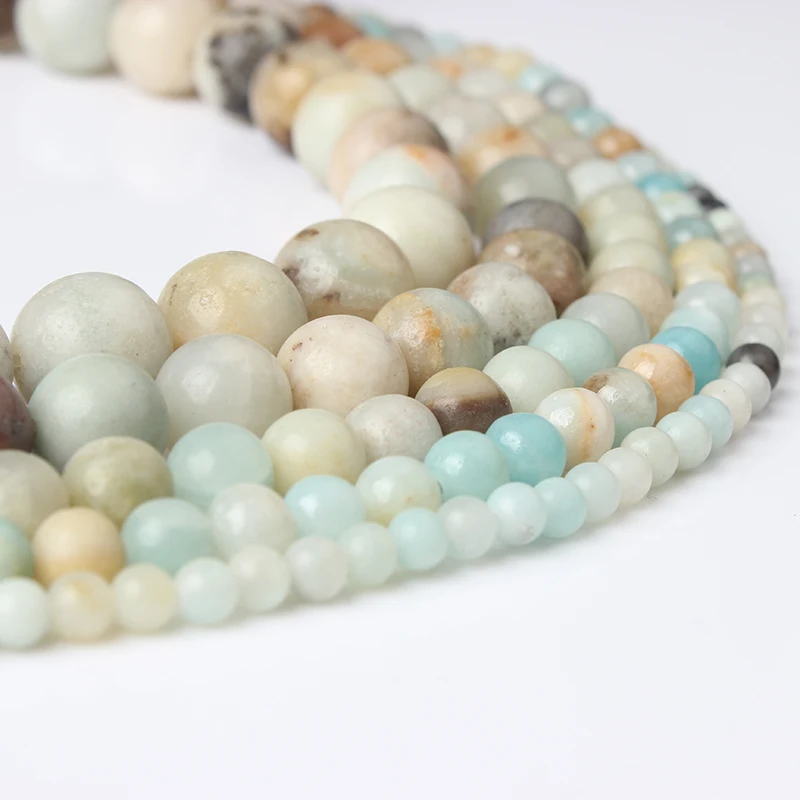 

LanLi Fashion natural Jewelry multi-color tianhe stones beads suitable for men and women to make bracelet necklaces