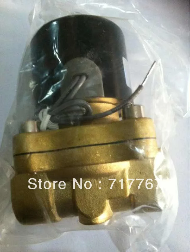 Water Air Pipeline Gas Brass NC 2Way 2 Position Electric Solenoid Valve Vavle 1'ɱ/4'' BSP 12VDC 24VDC 110V 2W350-35 |