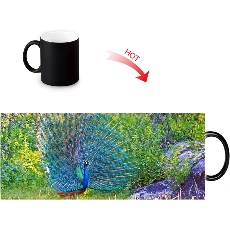 Керамические кофейные кружки на заказ волшебная кружка волшебного цвета с