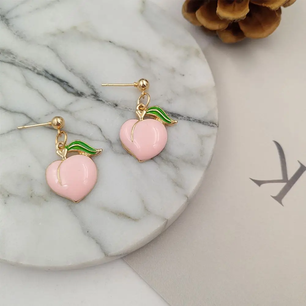 Серьги для женщин модные милые серьги-капли девушек масляные персиковые