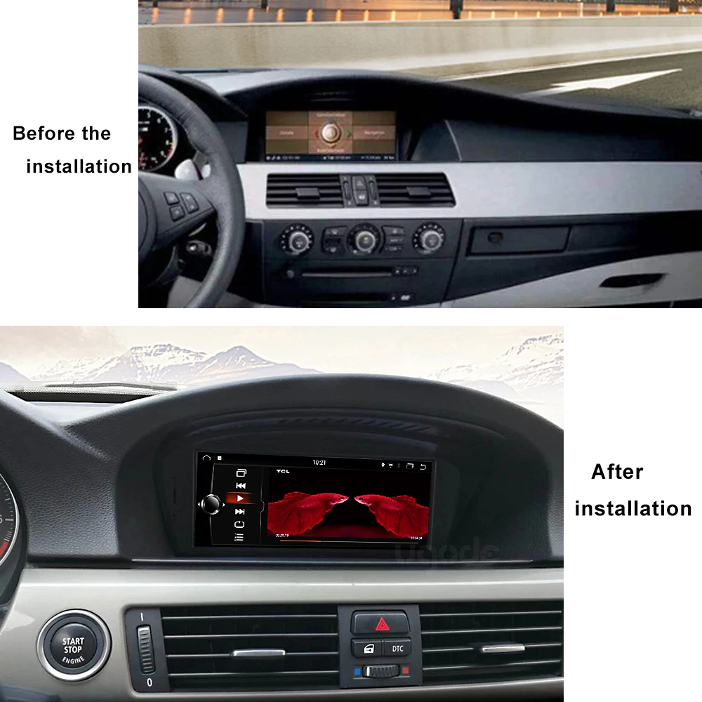 Автомобильный GPS 8 &quotHD экран Android 9 0 навигация для BMW 5 серии E60 3 E90 CIC Система Авто