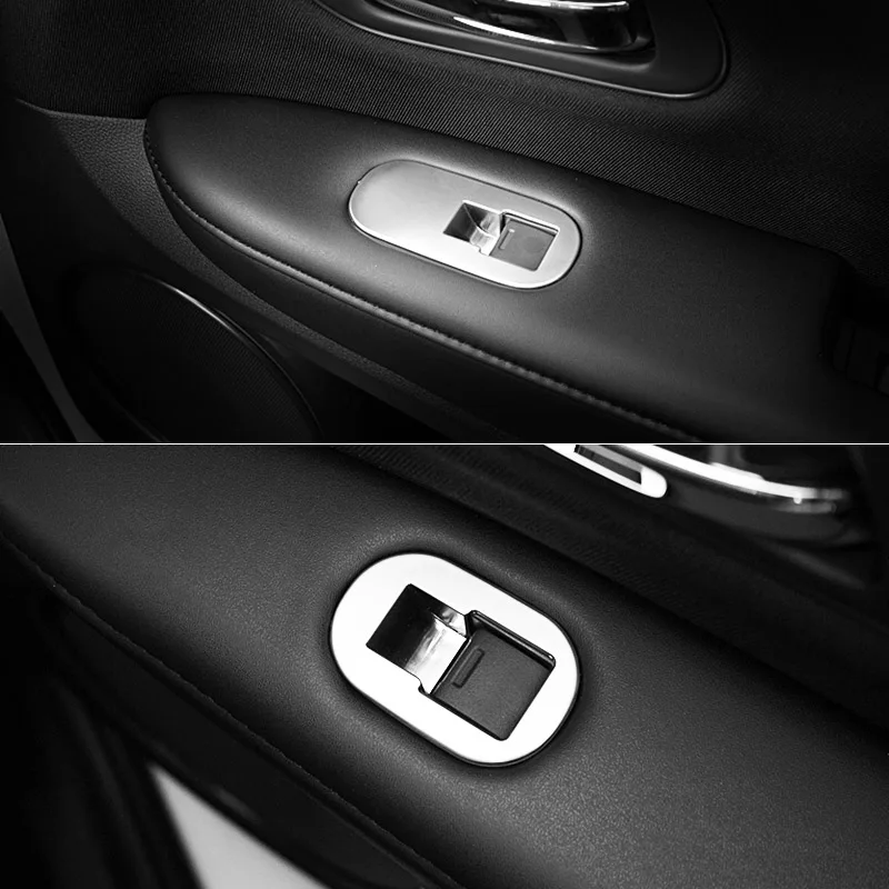 Для Honda HR V HRV Vezel 2016 2017 2018 хромированный переключатель окна панель Крышка