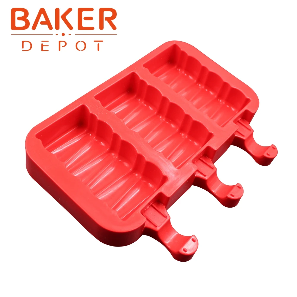 BAKER DEPOT силиконовые формы для мороженого кубик льда DIY Инструменты для изготовления шоколада леденец, пудинг формы CDSM-708