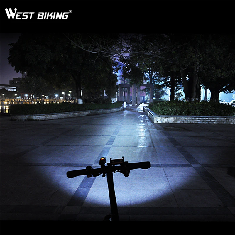 WEST BIKING велосипедный светильник Водонепроницаемый зарядка через USB светодиодный
