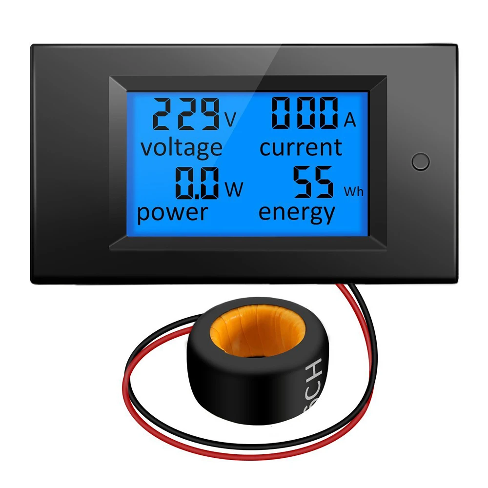 4 in 1 LCD Panel Digital Voltmeter Ammeter AC 260V 100A Amp Volt Meter Current Tester with Transformer CT | Инструменты