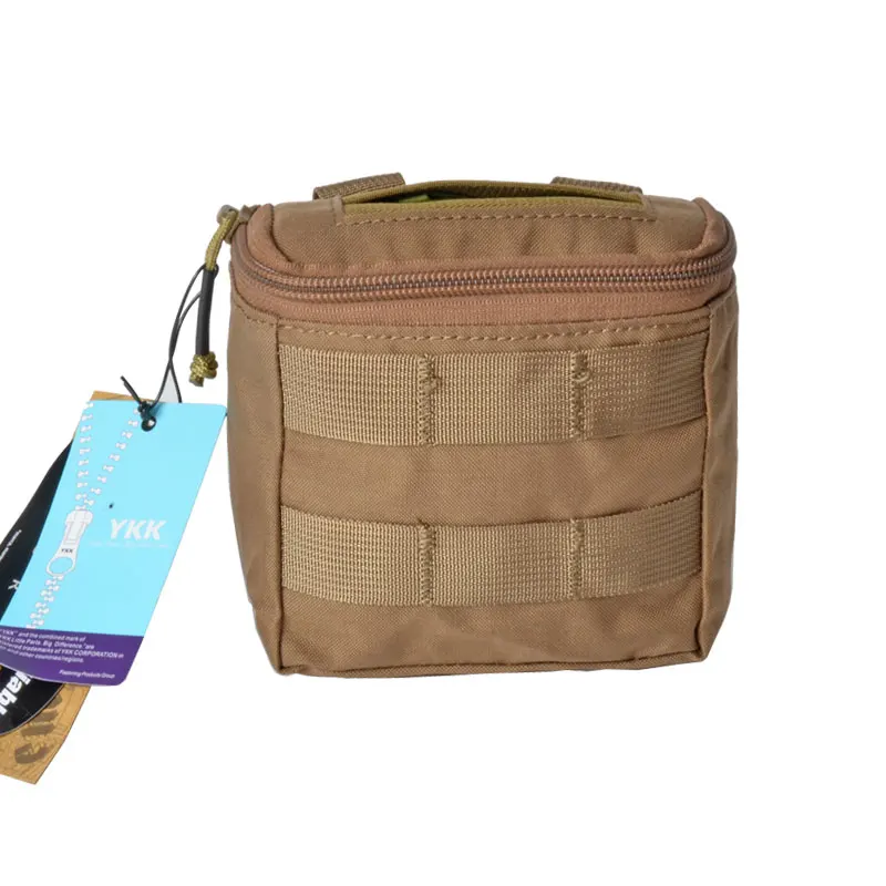Tactifans MOLLE модуль скрытый перчатки из натуральной 500D Мультикам EDC облегченная модульная система переноски снаряжения поле боя медик ЕМТ чехол 10 Цвета - Цвет: CB