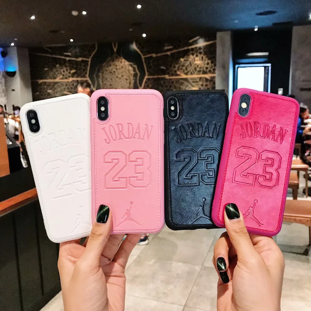 Номер 23 Jordan из мягкой искусственной кожи чехол для iPhone XS max 8 плюс Чехол NBA трикотаж