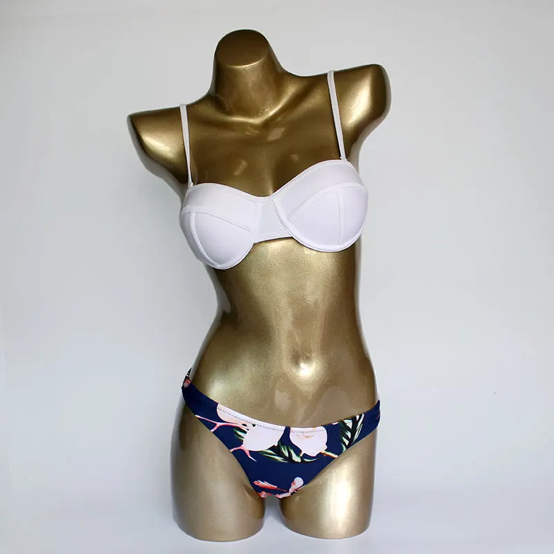 2016 бикини новый сексуальный купальник женский с принтом Купальник Топ и низ