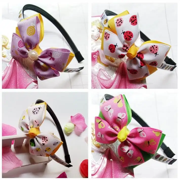 

Free shipping 180pcs/lot Handmade Hairband for Girls Mix Design