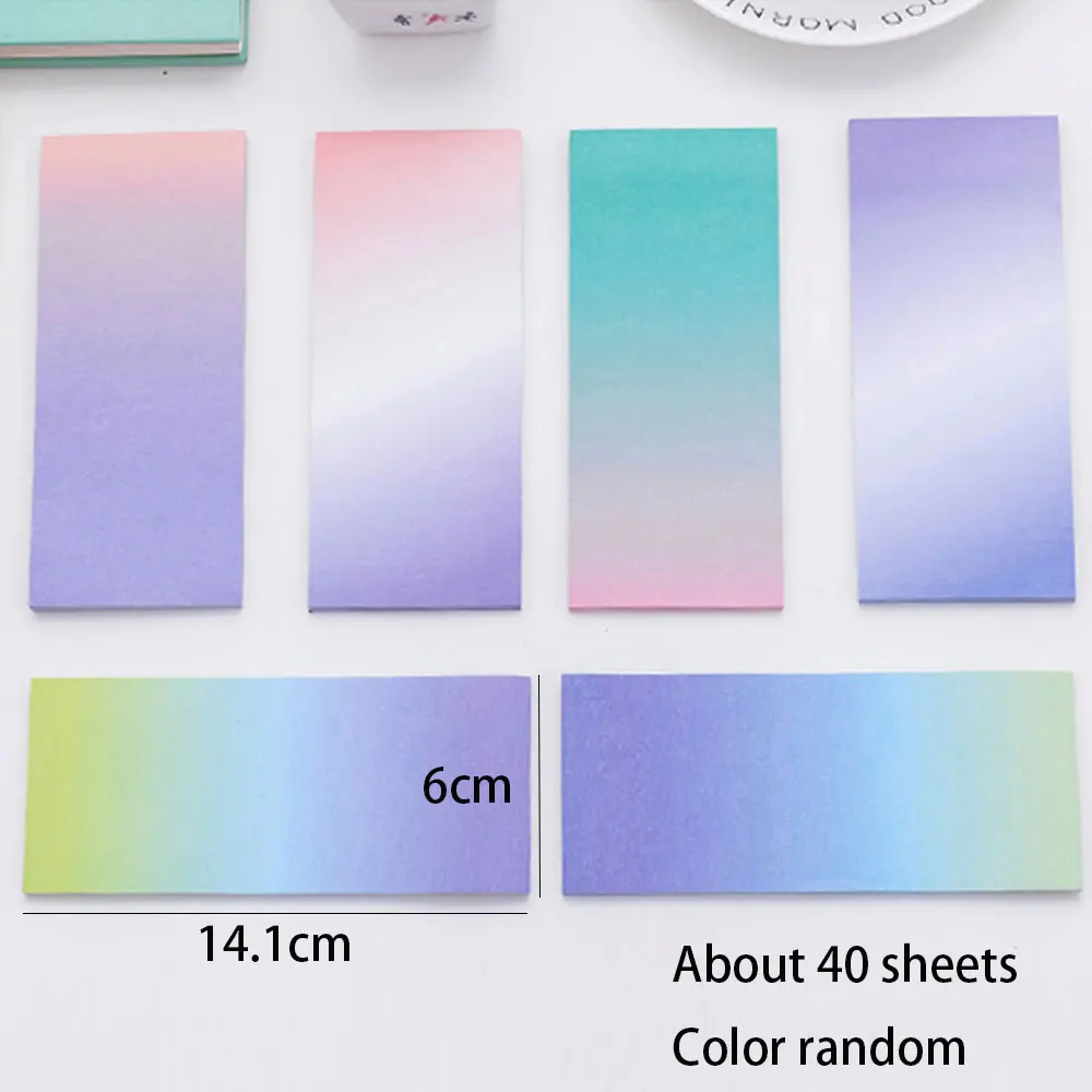 40 листов наклейки для записей с радужным переходом цветов|Наклейки| |