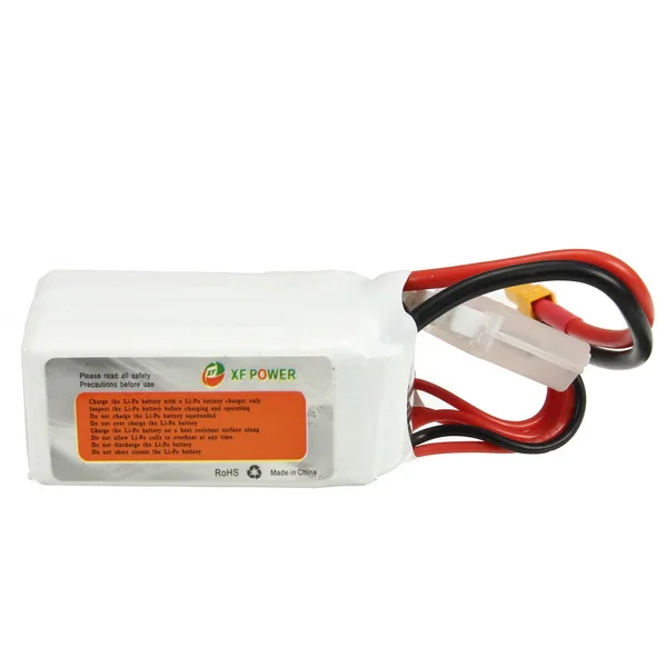 4 шт. XF Power 14,8 V 850mAh 4S 70C Lipo батарея XT30 Разъем для RC FPV гоночный Дрон Квадрокоптер