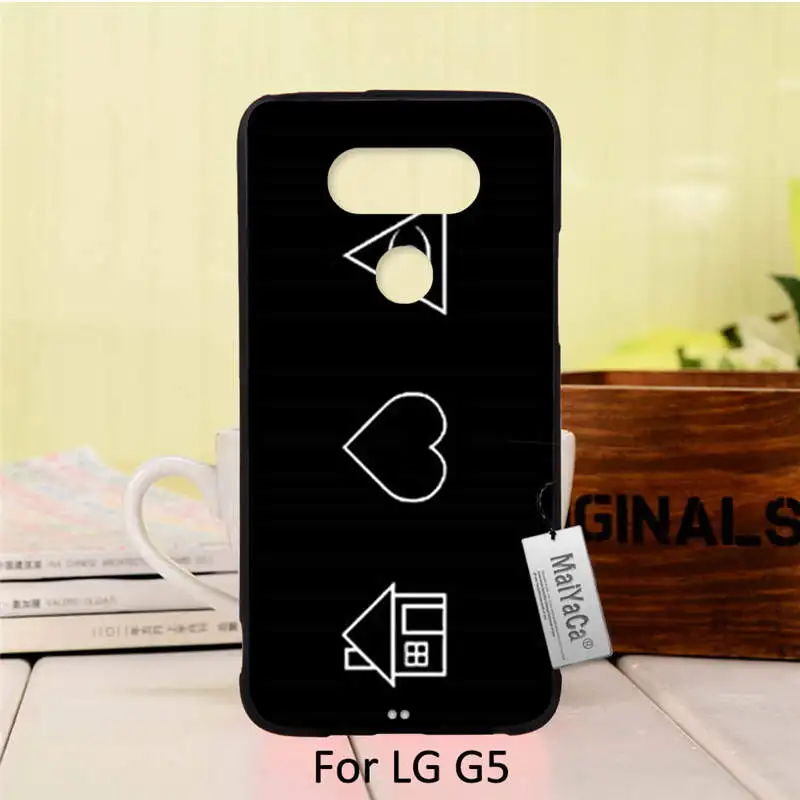 Уникальный Дизайн Новые Моды Черный Чехол Для телефона LG G5 случае Районной