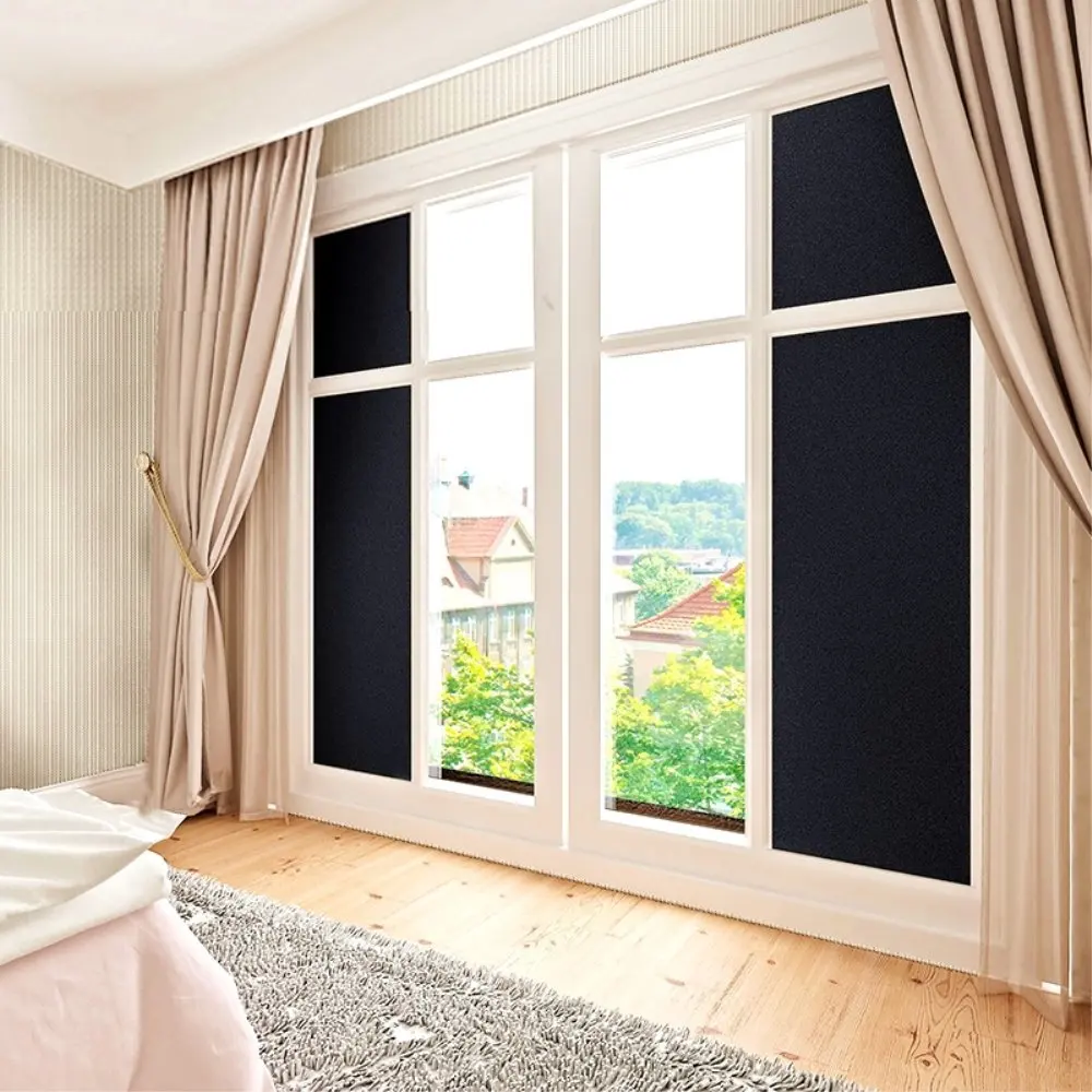 Самоклеющиеся черные наклейки с оттенком конфиденциальности декоративная