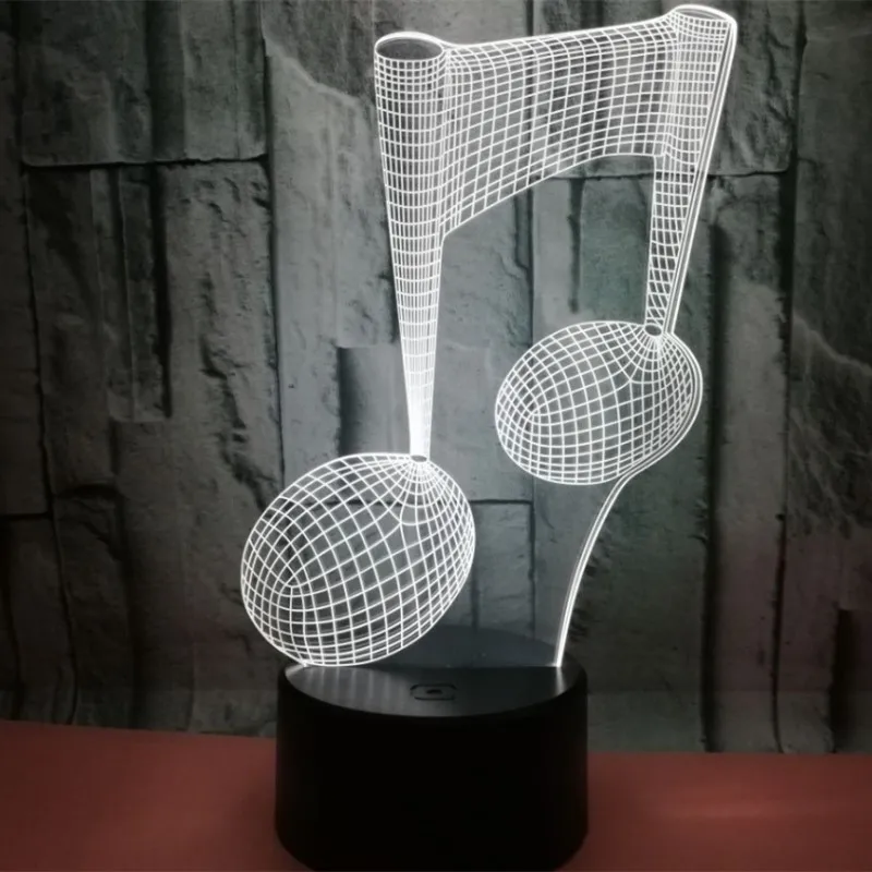 Цветная сенсорная 3d лампа иллюзия светодиодный ночник USB настольная для детей