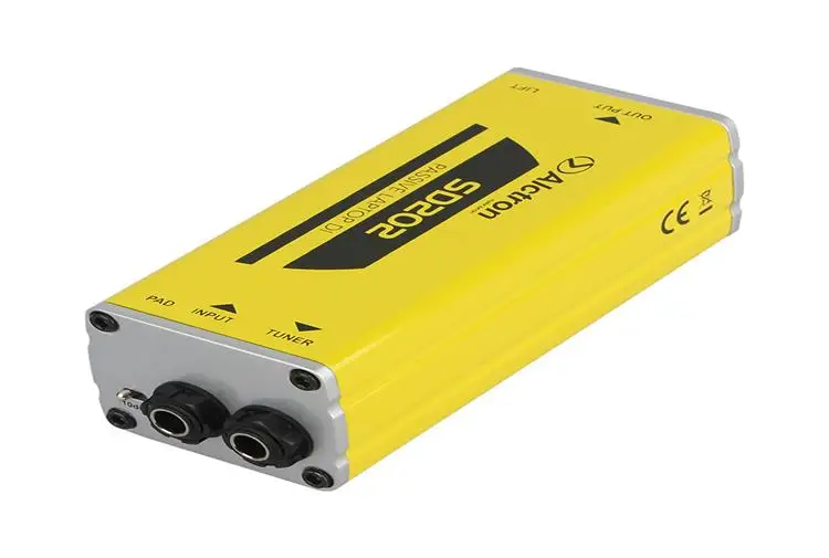 Alctron SD202 пассивный прямой ящик, стерео DI box моно для акустической гитары, бас, клавиатура шумоподавления