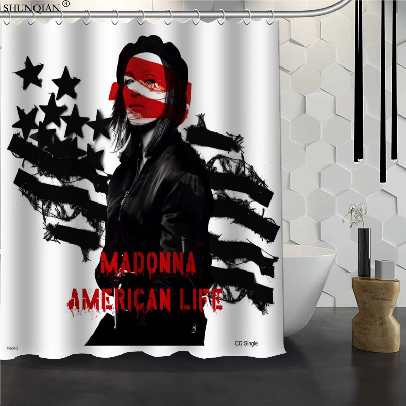 Мадонна на заказ занавеска для душа водонепроницаемая ткань ванной 180X200cm165X180cm