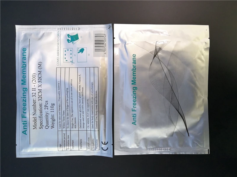 

New Arrival Antifreeze Membrane 27*30cm 34*42cm Antifreezing Anti-freezing Pad For Cryo Therapy