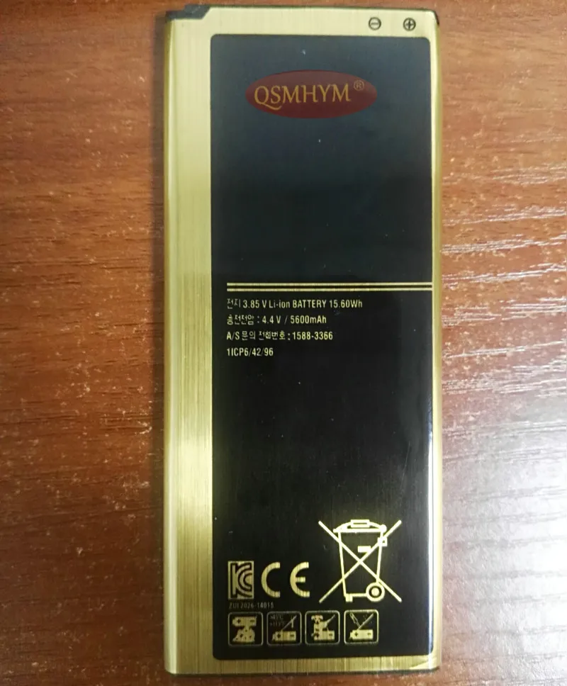 5600mAh EB-BN910BBK Gold Battery For Samsung Galaxy Note 4 N910A N910V N910C N910U N910F N910H EBBN910BBE Phone New 100% | Мобильные