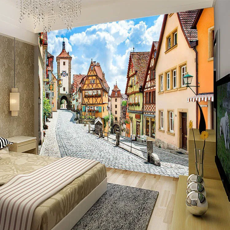 Пользовательские фото обои 3D кафе улица офис стерео ресторан спальня гостиная