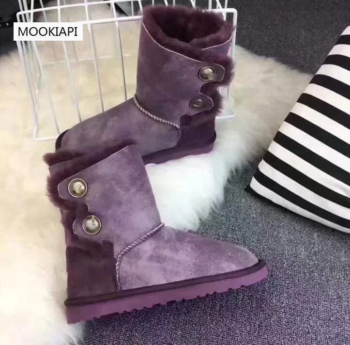 Самая удобная и теплая зимняя обувь 2019 натуральная овчина Высококачественная