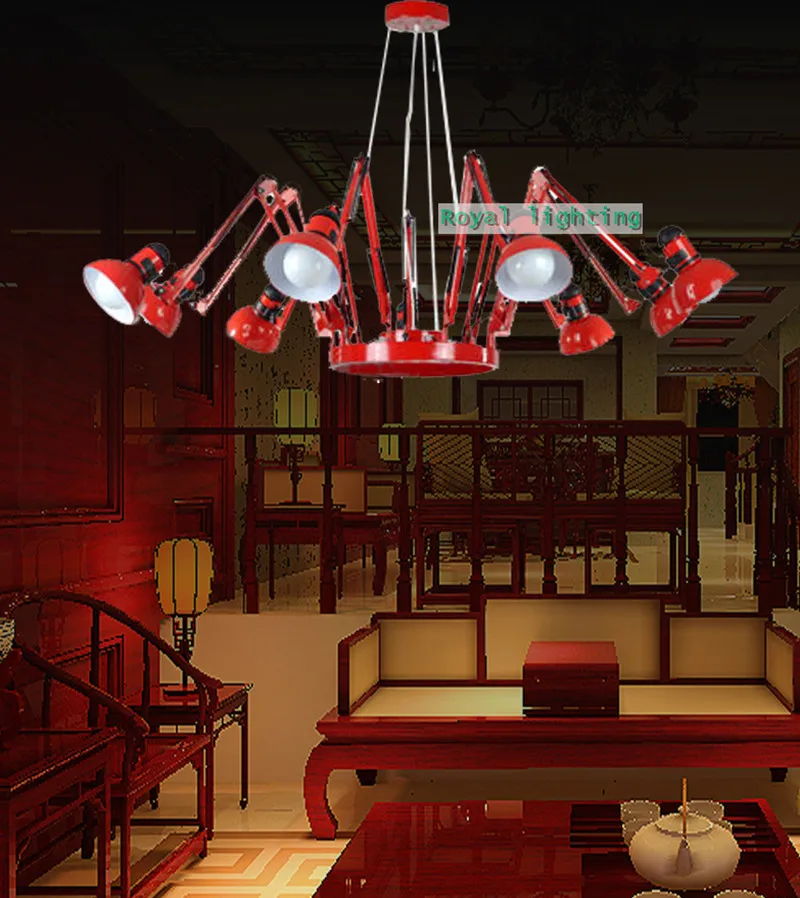 Декор паук Коммерческая люстра лампа для выставочного зала столовая большая