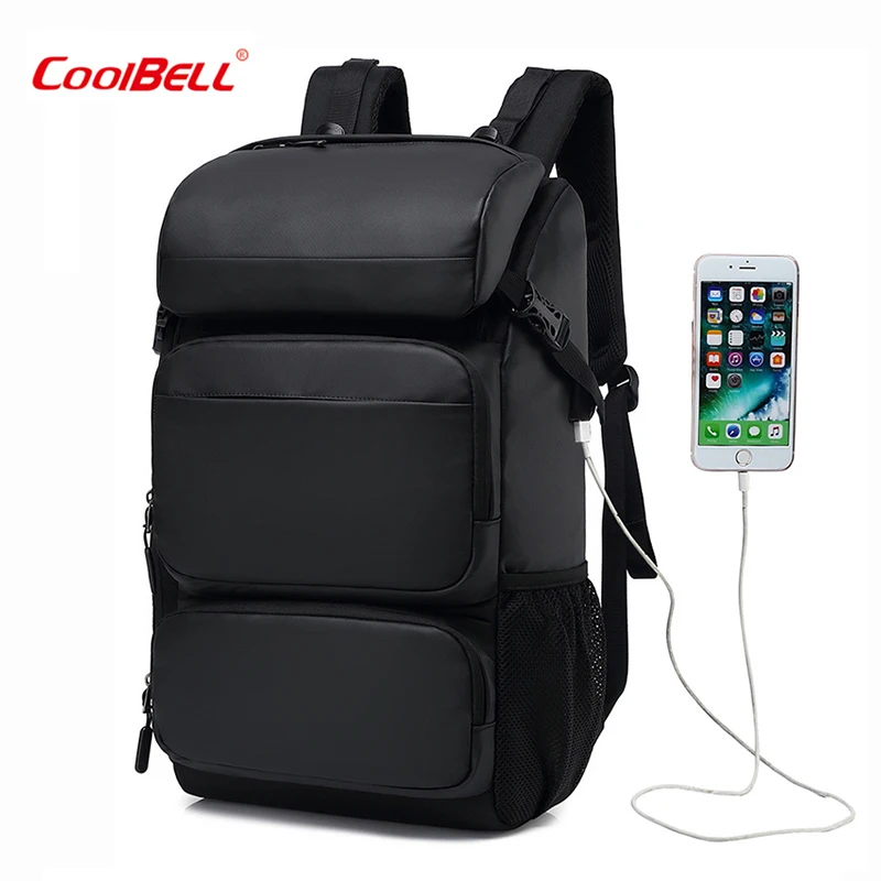 Вместительный дорожный рюкзак с колокольчиком для мужчин водонепроницаемый