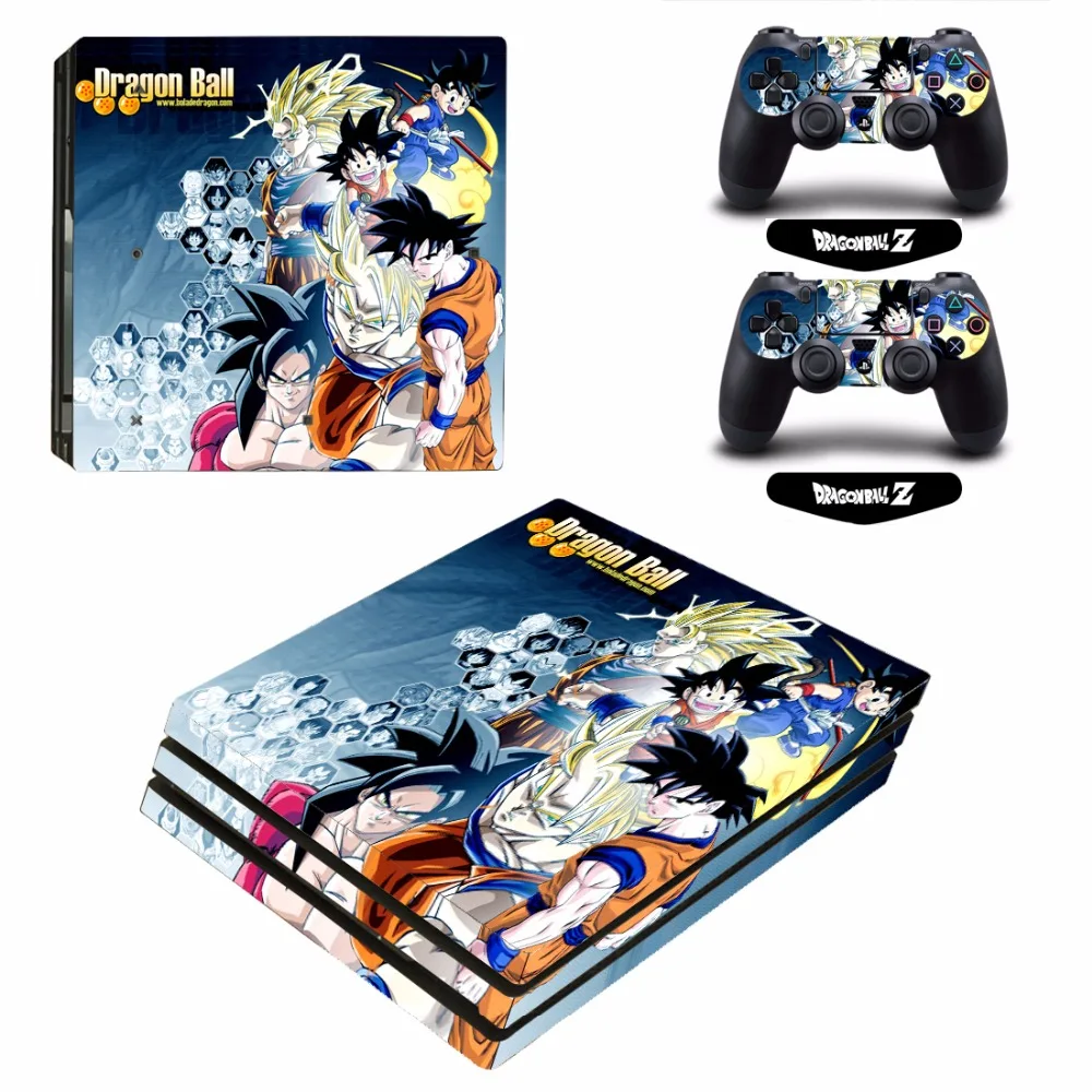 ARRKEO Dragon Ball Super Son Goku Vinyl Cover Decal PS4 Pro Skin Sticker for Sony PlayStation 4 Console 2 Controllers Skins | Электроника