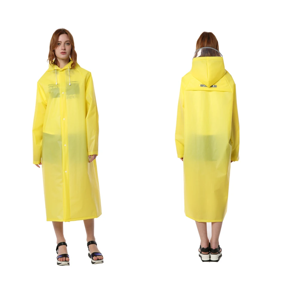 High quality Fashion soft Raincoats Reflective Strip Rain Coat With Breathable Mesh Outdoors Rainwear Hooded Woman And Man Unive | Дом и сад