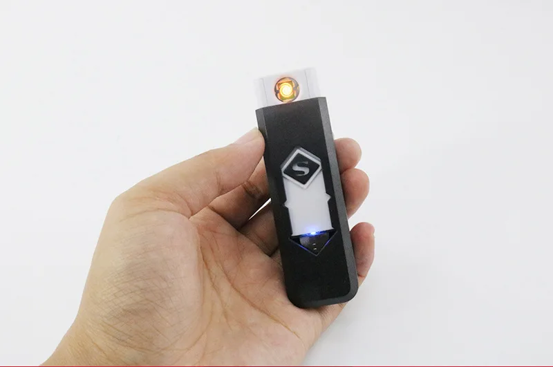 Креативная личность ветрозащитный электронный прикуриватель usb перезаряжаемая зажигалка