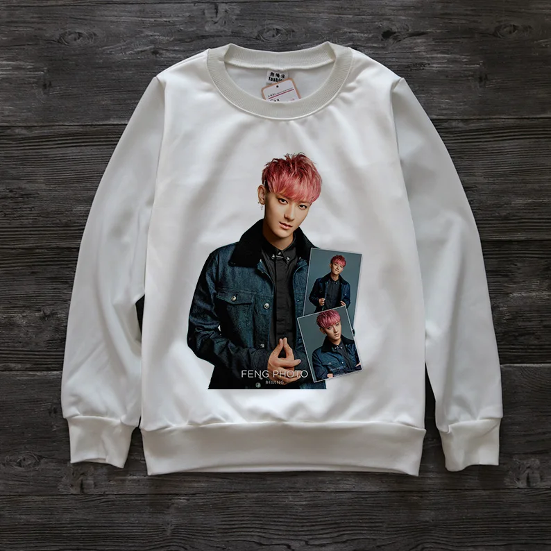 Новинка 2021 зимние толстовки EXO Kpop TAO с 3D рисунком из мультфильма круглым вырезом