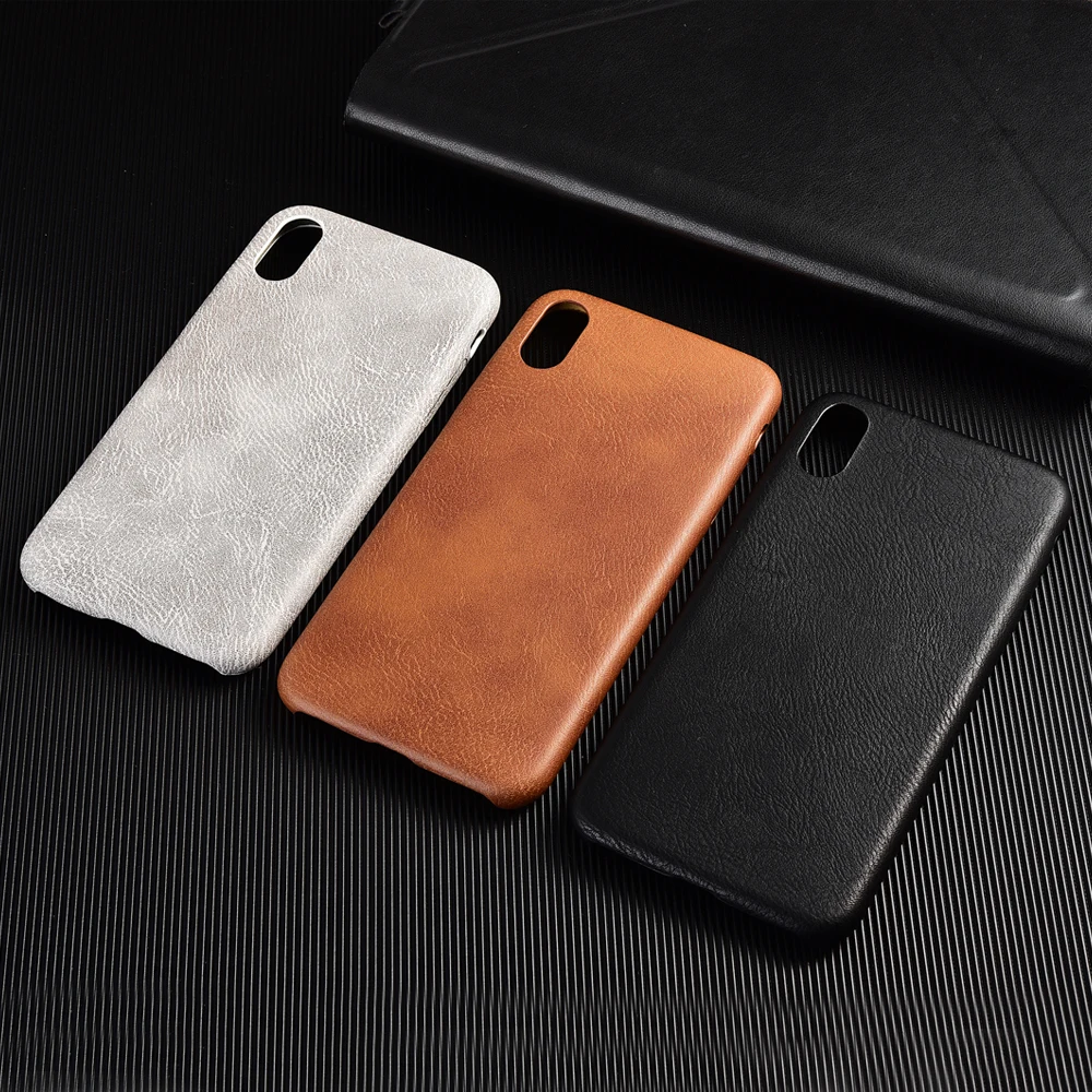 Задняя защитная крышка для iPhone 7 8 X XS 11 Pro Max XR кожаный чехол телефона 6 S мягкий i7 i8
