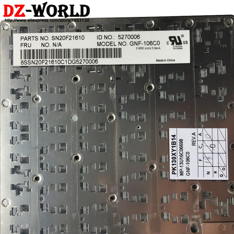 Новая Оригинальная Чешская клавиатура для Lenovo Thinkpad S5 S531 S540 без подсветки CZ Non