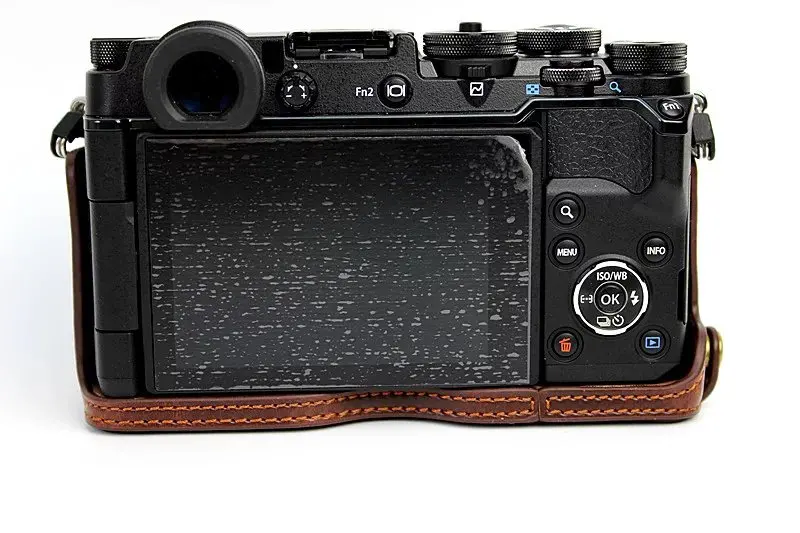 Кожаный чехол для камеры Olympus Pen-F Pen F PENF половина тела сумка для камеры извлечение батареи непосредственно крышка