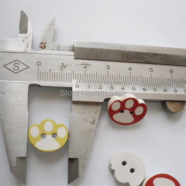 Оптовая продажа 100 шт смешанные цвета с милой собачкой след древесины для