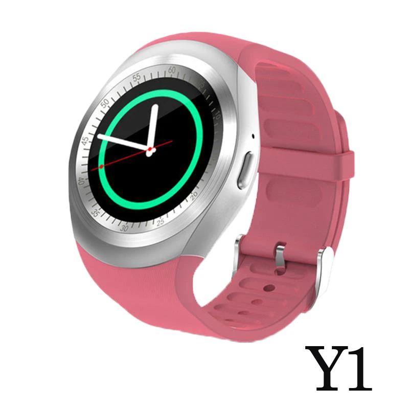 Y1 pink 696 Bluetooth V9 Смарт часы Relogio Android SmartWatch телефонный звонок GSM Sim удаленный дисплей с камерой информация Спорт Шагомер A1 - Цвет: Y1 pink