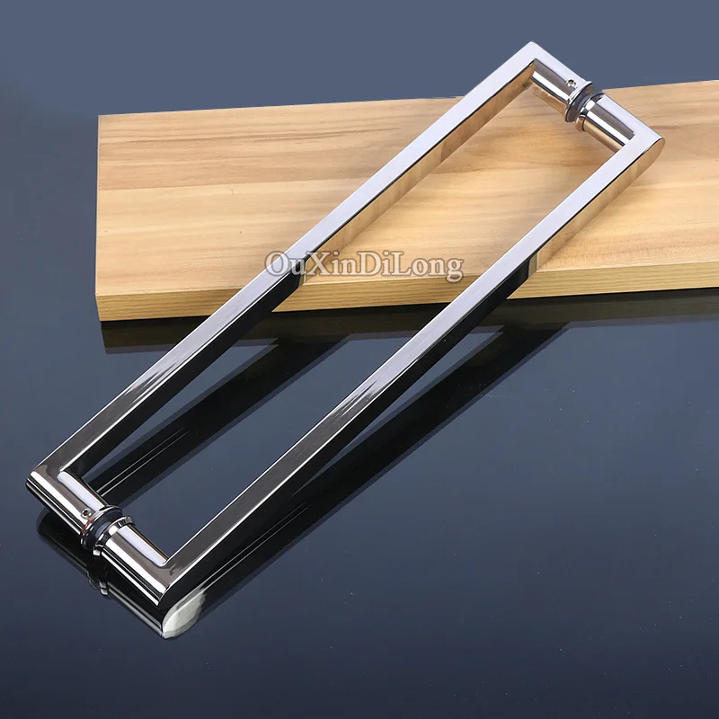 Высококачественные безрамные стеклянные дверные ручки из нержавеющей стали 304