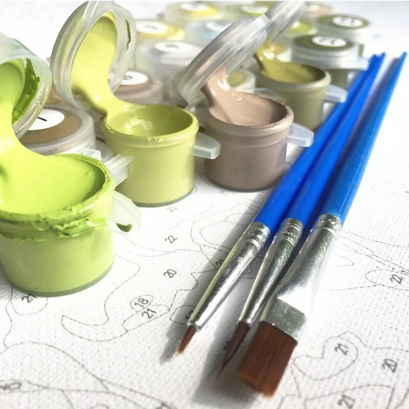 PHKV абстрактная картина фейерверк Китайская Картина маслом по номерам DIY Цифровая