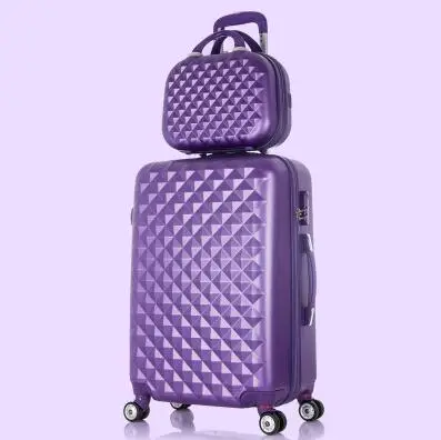 a set CARRYLOVE 2" 22" 2" 26" 2" Женский чемодан Жесткий Чехол для костюма чехол на колесиках - Цвет: a set