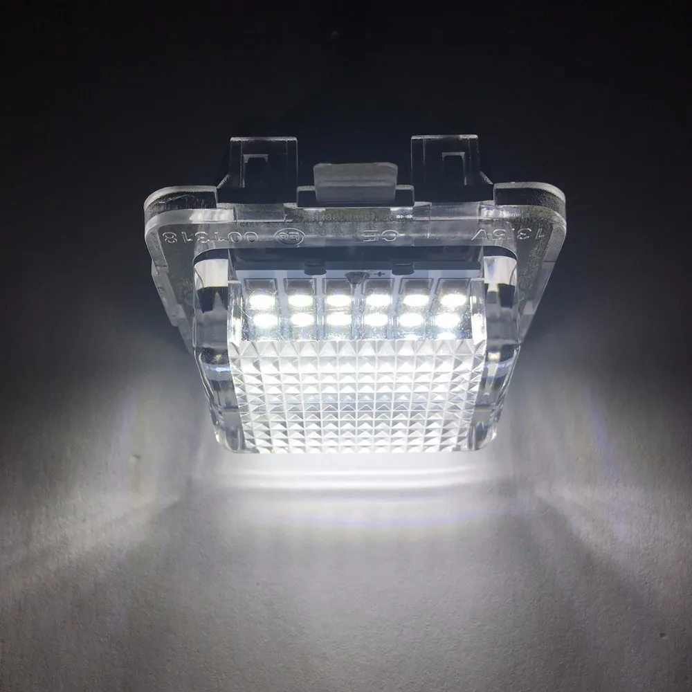 2x авто-Стайлинг 18 светодиодный Автомобильный фонарь освещения номерного знака