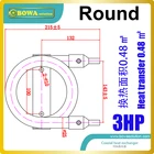 Коаксиальные теплообменные катушки 7,5 кВт подходят для 3HP теплового насоса водонагревателя или 2HP низкотемпературных холодильных установок