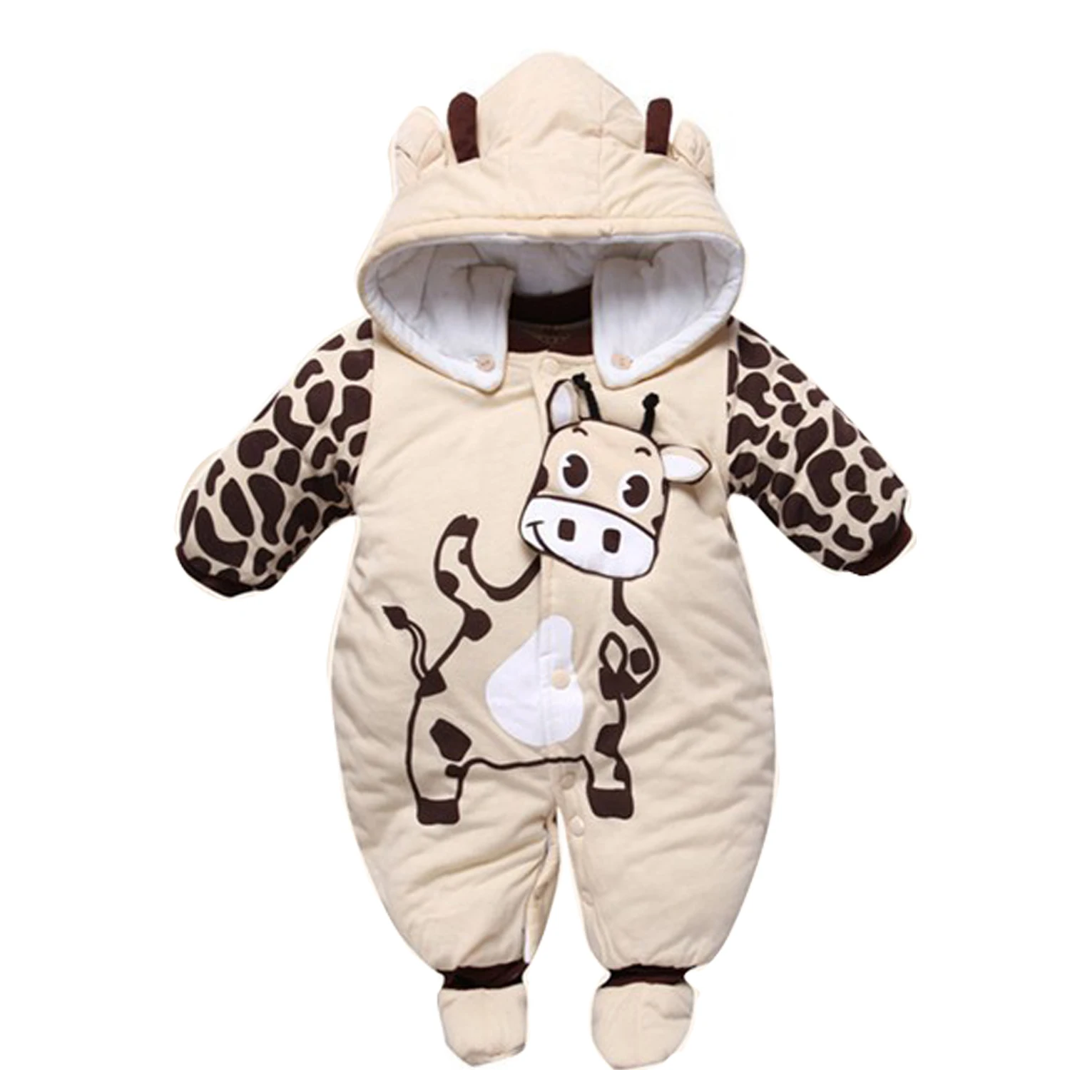 Детские комбинезоны GAORUI зимние теплые для новорожденных мальчиков и девочек