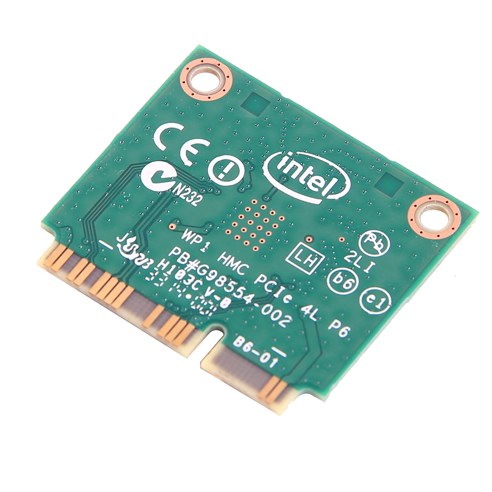 Мини PCI-e Wifi Беспроводная bluetooth карта для ноутбука Двухдиапазонная 2,4 ГГц 5 ГГц для Intel 3160 3160HMW 802.11ac Беспроводная AC+ Bluetooth 4,0