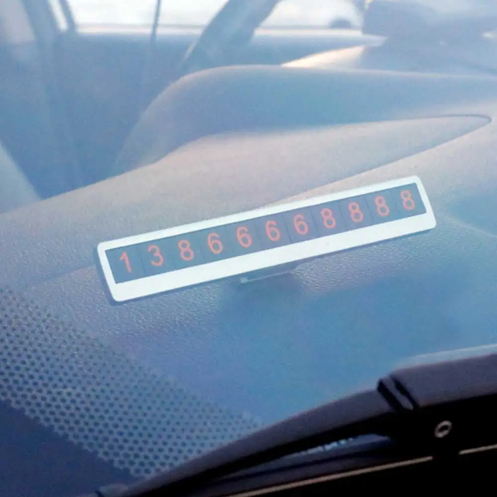 Интерьер автомобиля телефон парковка номер карты пластины для Ford Focus MK2 MK3 MK4 kuga