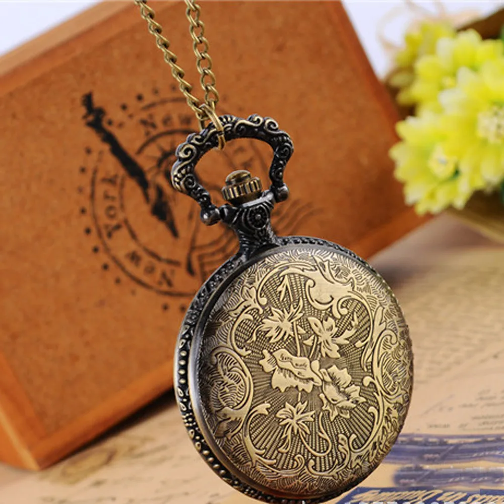 #5001 Эйфелева башня Париж Женская Бронзовая цепочка ожерелье карманные часы reloj