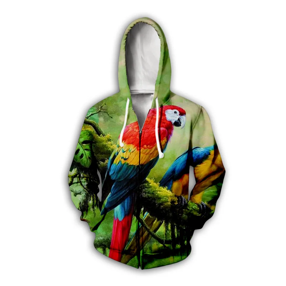 

Parrot Hoodies Men women hoodies Hip Hop Pullover bird 3d Print sweatshirt Tracksuits Clothes Casual Tops sweatshirt coat THS036