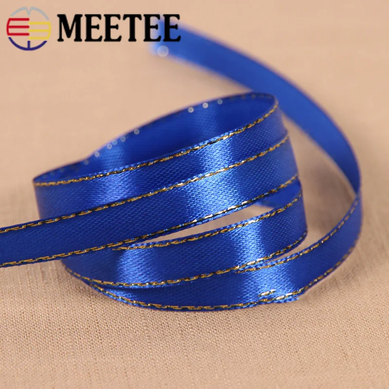 Meetee 5 шт. 1 см (3/8 &quot) 22 м Рождественская лента для Хэллоуина двойная Пномпень