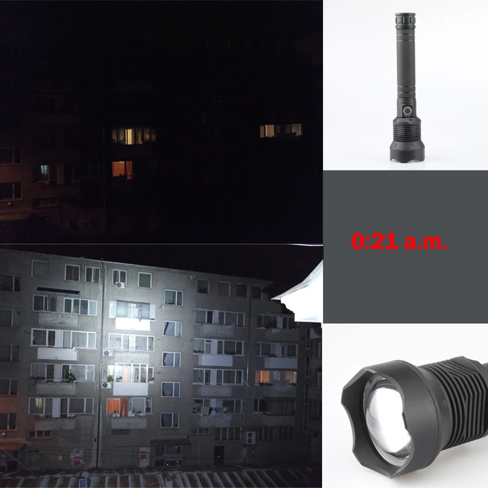 Светодиодный перезаряжаемый фонарик высокой мощности светодиодный Xlamp XHP70.2 xhp70