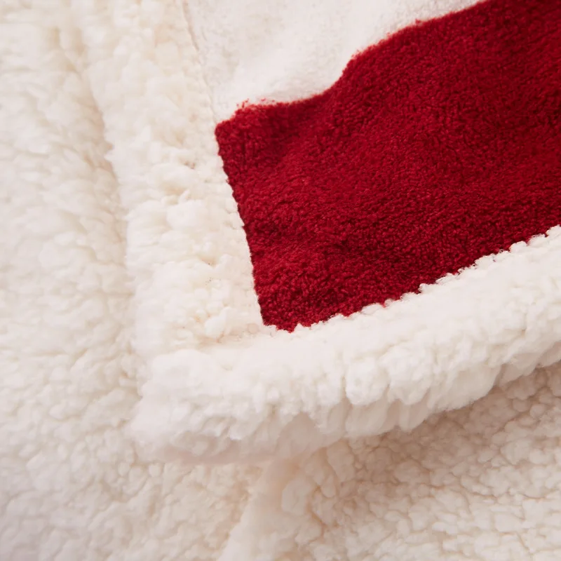 Британский и американский флаг Кашемировое зимнее меховое одеяло двойное