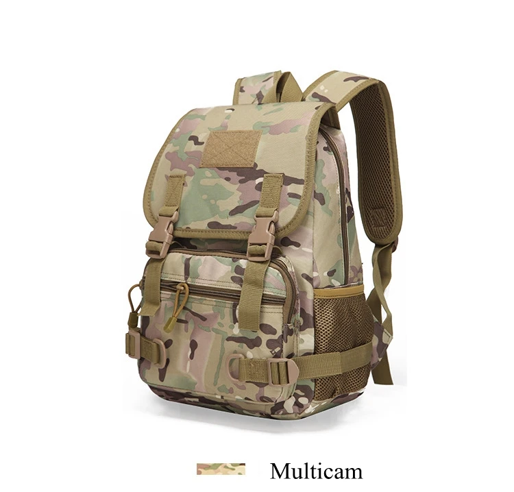 Тактический Рюкзак MOLLE, детский маленький рюкзак, школьные сумки, детский военный рюкзак, штурмовая упаковка - Цвет: multicam